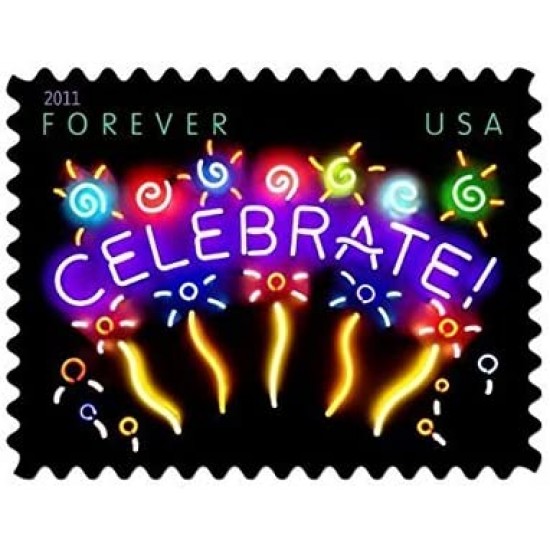 Neon Celebrate Stamps 2011