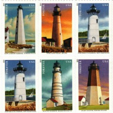 New England Coastal Lighthouses Stamps 2013