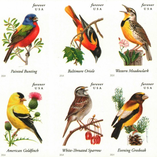Songbirds Stamps 2014