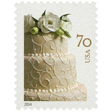 Wedding Cake 70c Stamps 2014