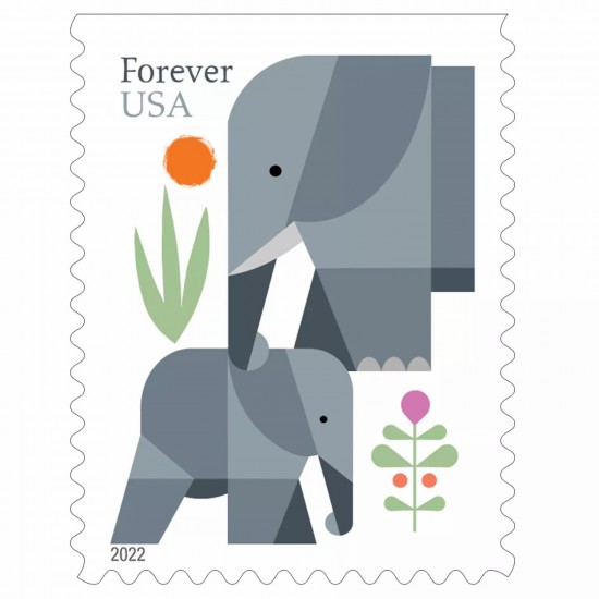 Elephants Stamps 2022