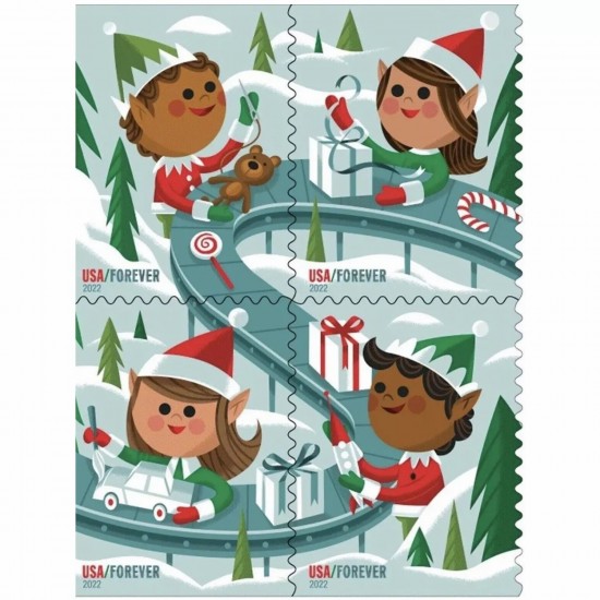 Holiday Elves Stamps 2022