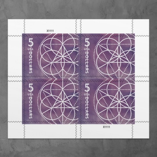 $5 Floral Geometry Stamps 2022