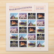 Railroad Stations Stamps 2023