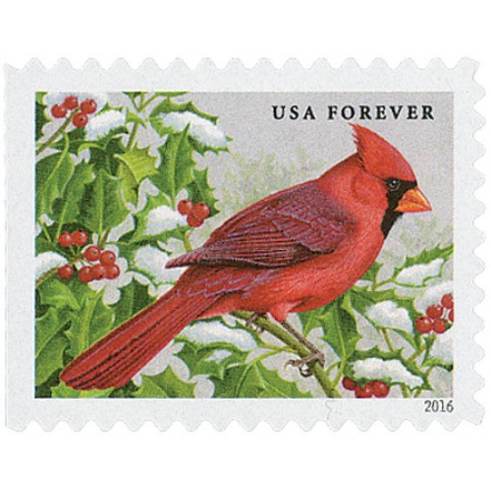 Songbirds in Snow Stamps 2016