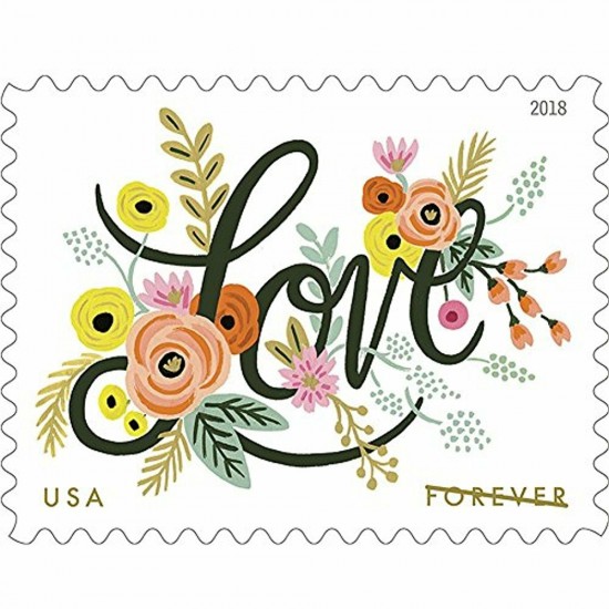 Love Flourishes Stamps 2018
