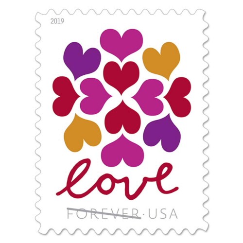 Hearts Blossom Stamps 2019