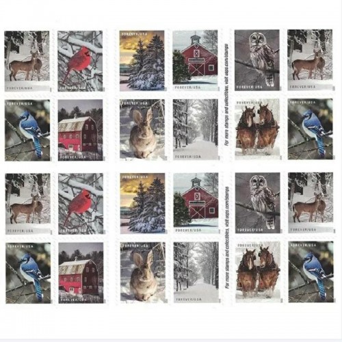 Winter Scenes Stamps 2020